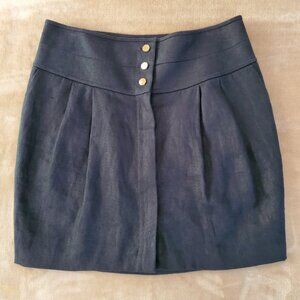 Tory Burch Zip Up Short Skirt, Navy Color, Size 8